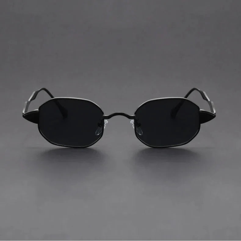 Aurelian Rectangular Metal Sunglasses