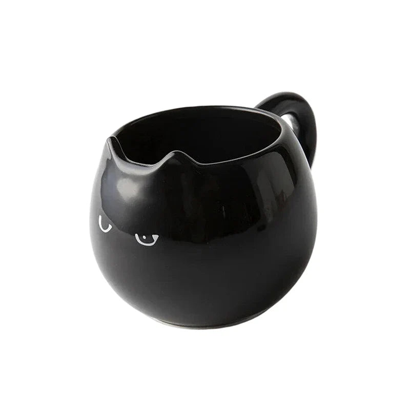 Midnight Cat Glazed Ceramic Mug