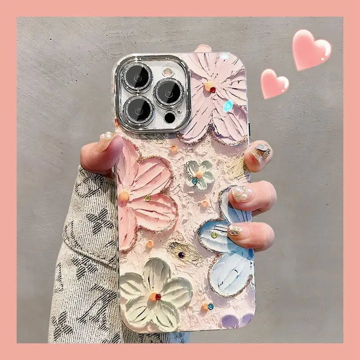 Creamy Petals iPhone Case