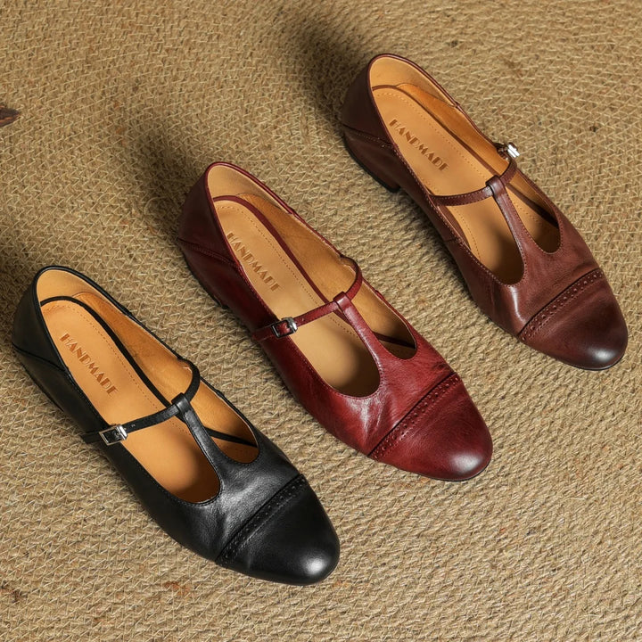 Clarisse Genuine Leather Flats