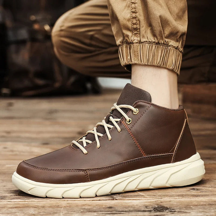Crestline Antigrid Genuine Leather Sneakers