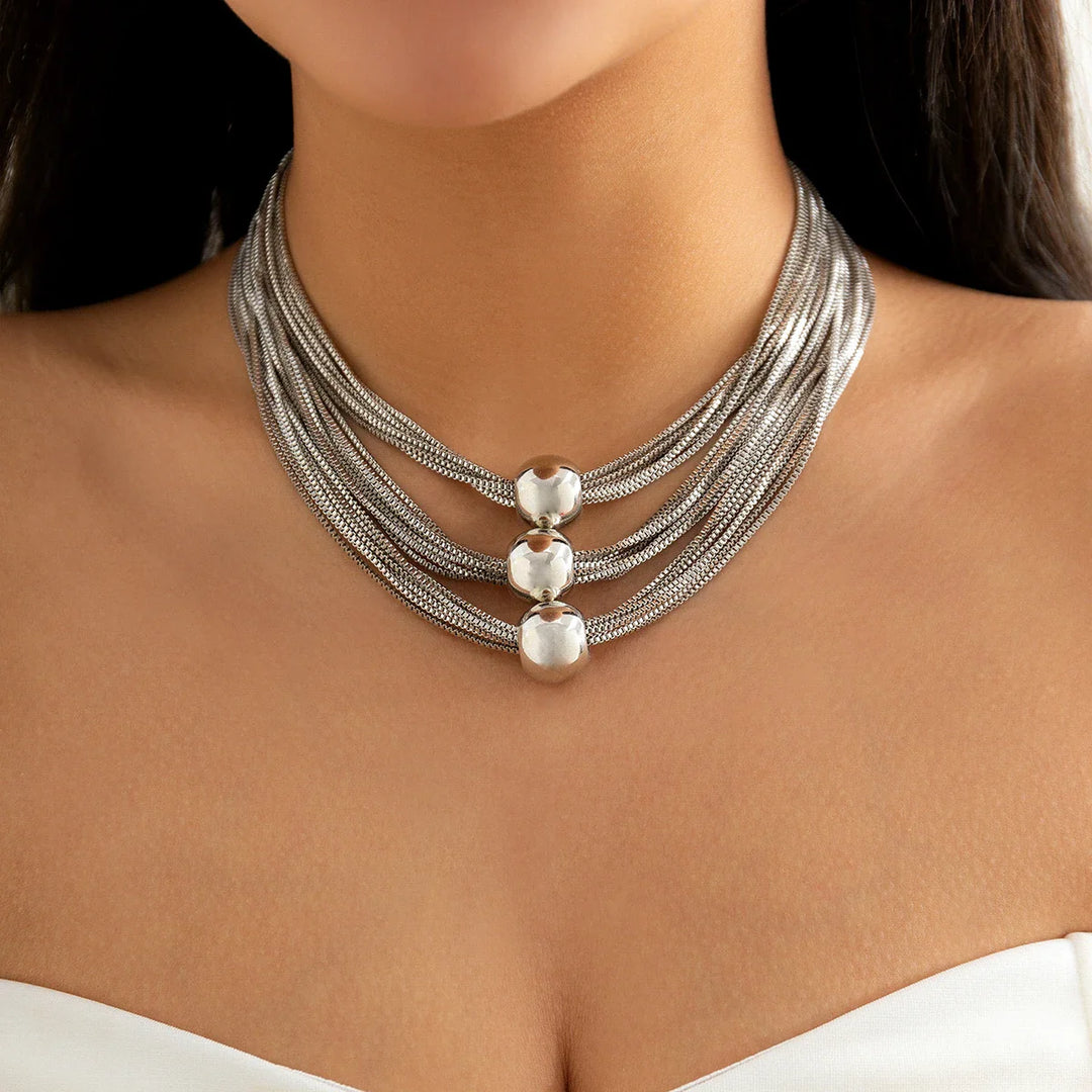 Thalora Ball Drape Necklace