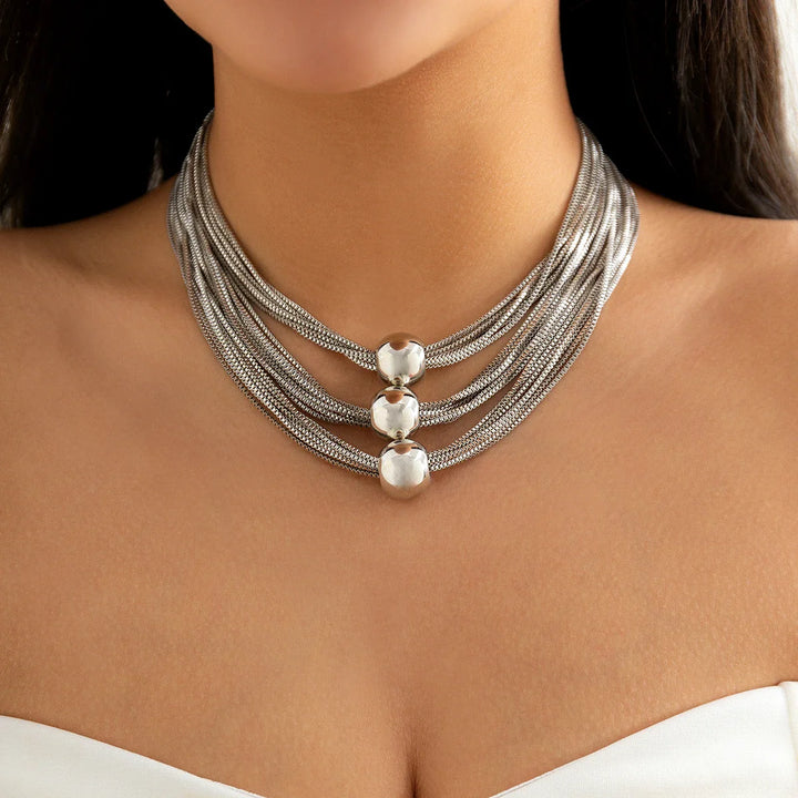 Thalora Ball Drape Necklace