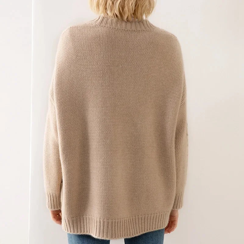 Sandra Eve Cable-Knit Cardigan