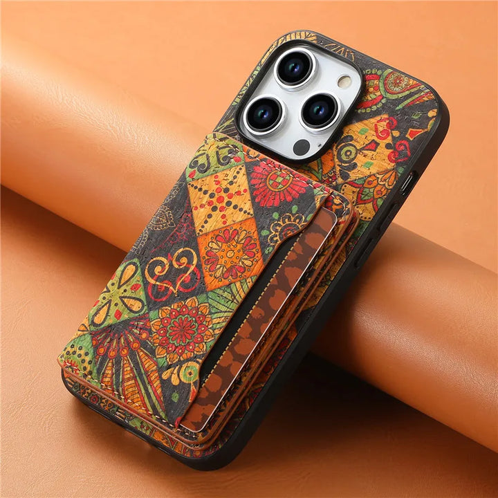Amber Meadow Leather iPhone Case