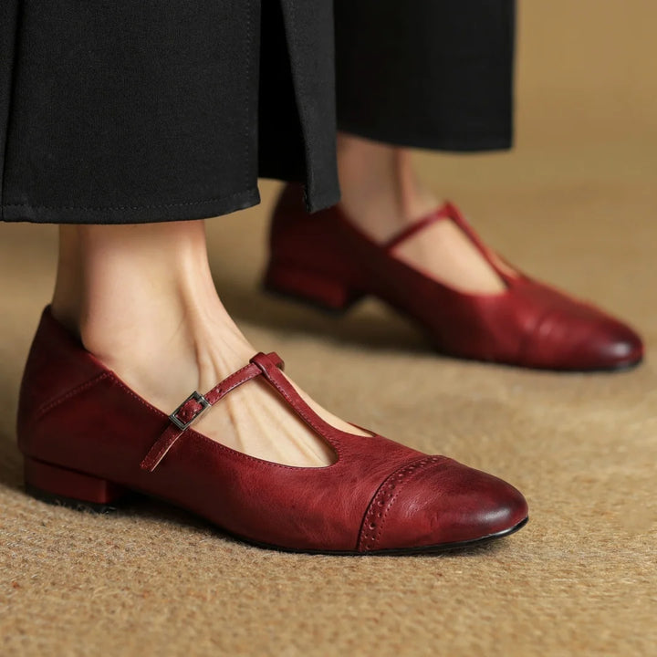 Clarisse Genuine Leather Flats