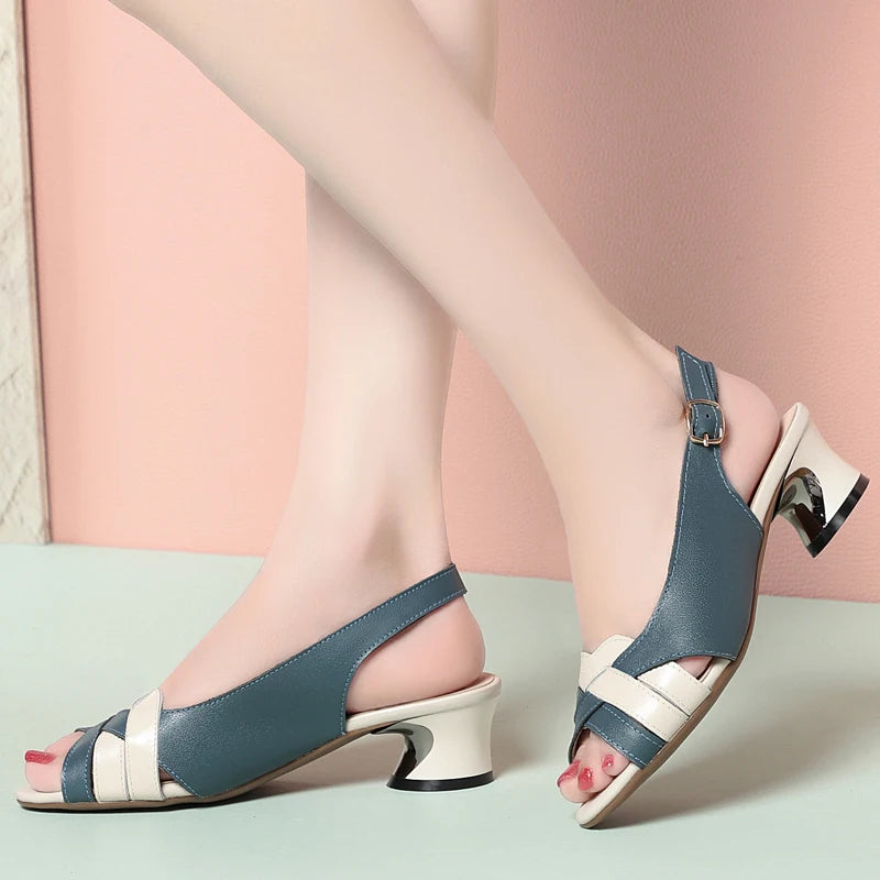 Clarencia Cross-Strap Sandals