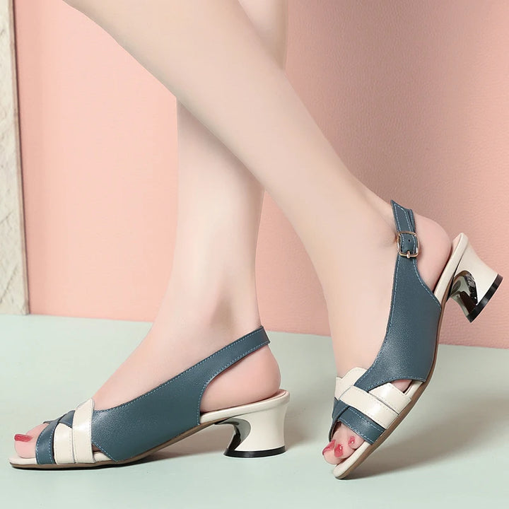 Clarencia Cross-Strap Sandals