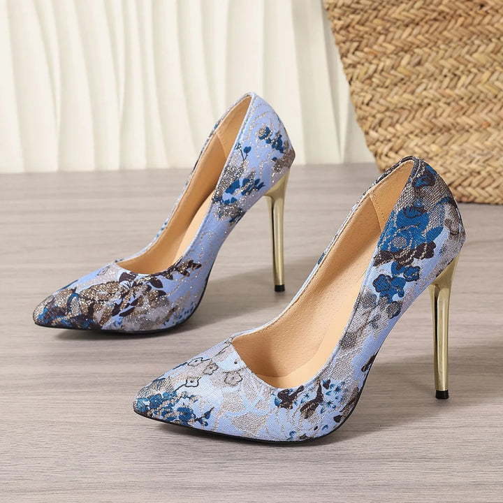 Bella Notte Embroidered Stilettos