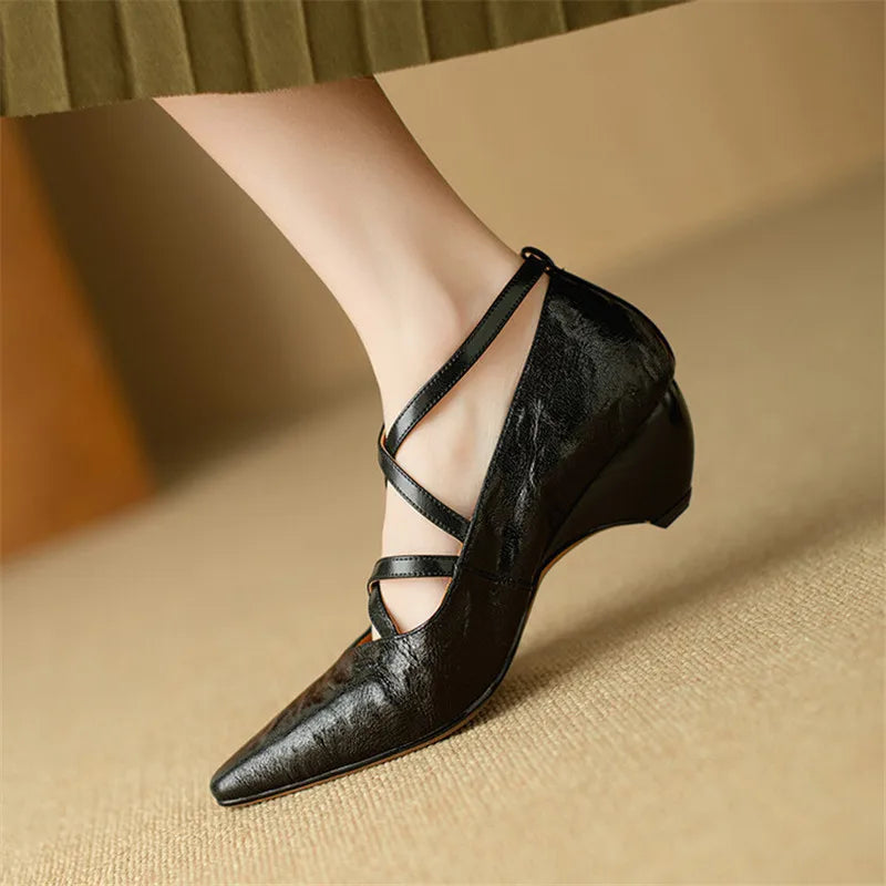 Amira Genuine Leather Heels