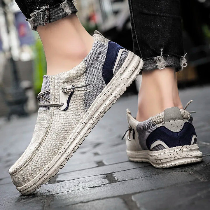 Harlan Textured Canvas Sneakers