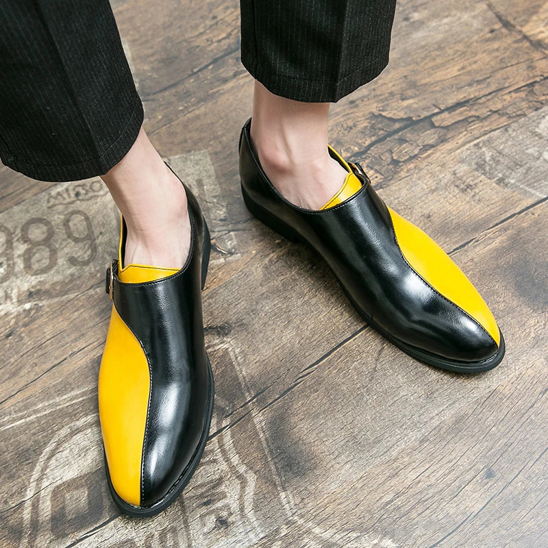Marenzo Monk Patent Loafers