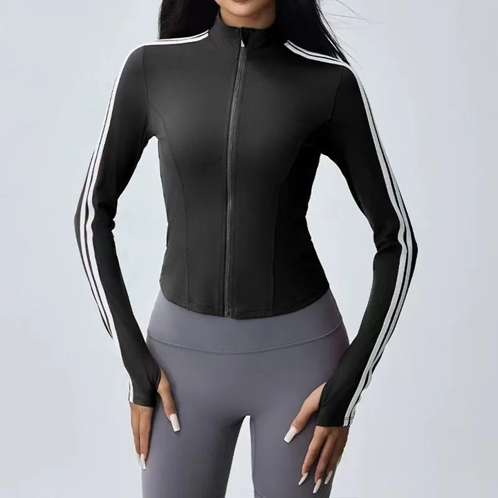 Kaia Sleeve Activewear Zip-Up Top
