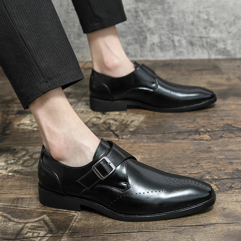 Matteo Polished Leather Loafers