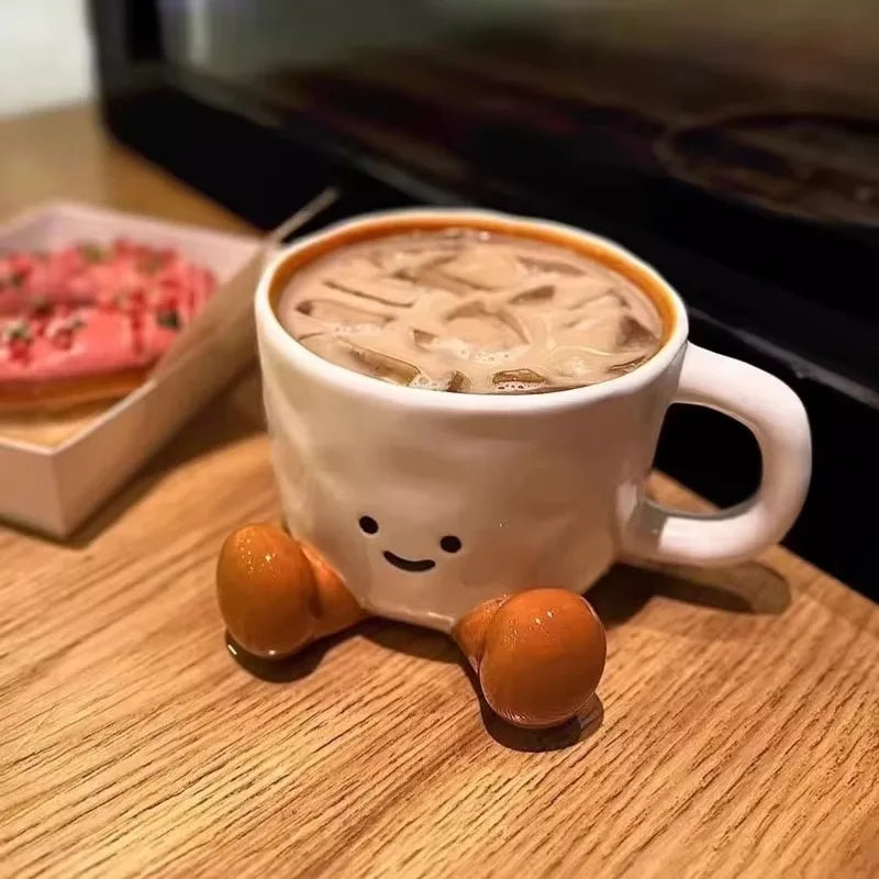 Smiley Mellow Glazed Ceramic Mug