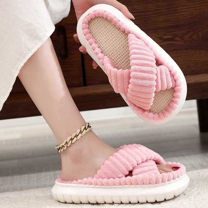 Lush Mellowz Linen Slippers