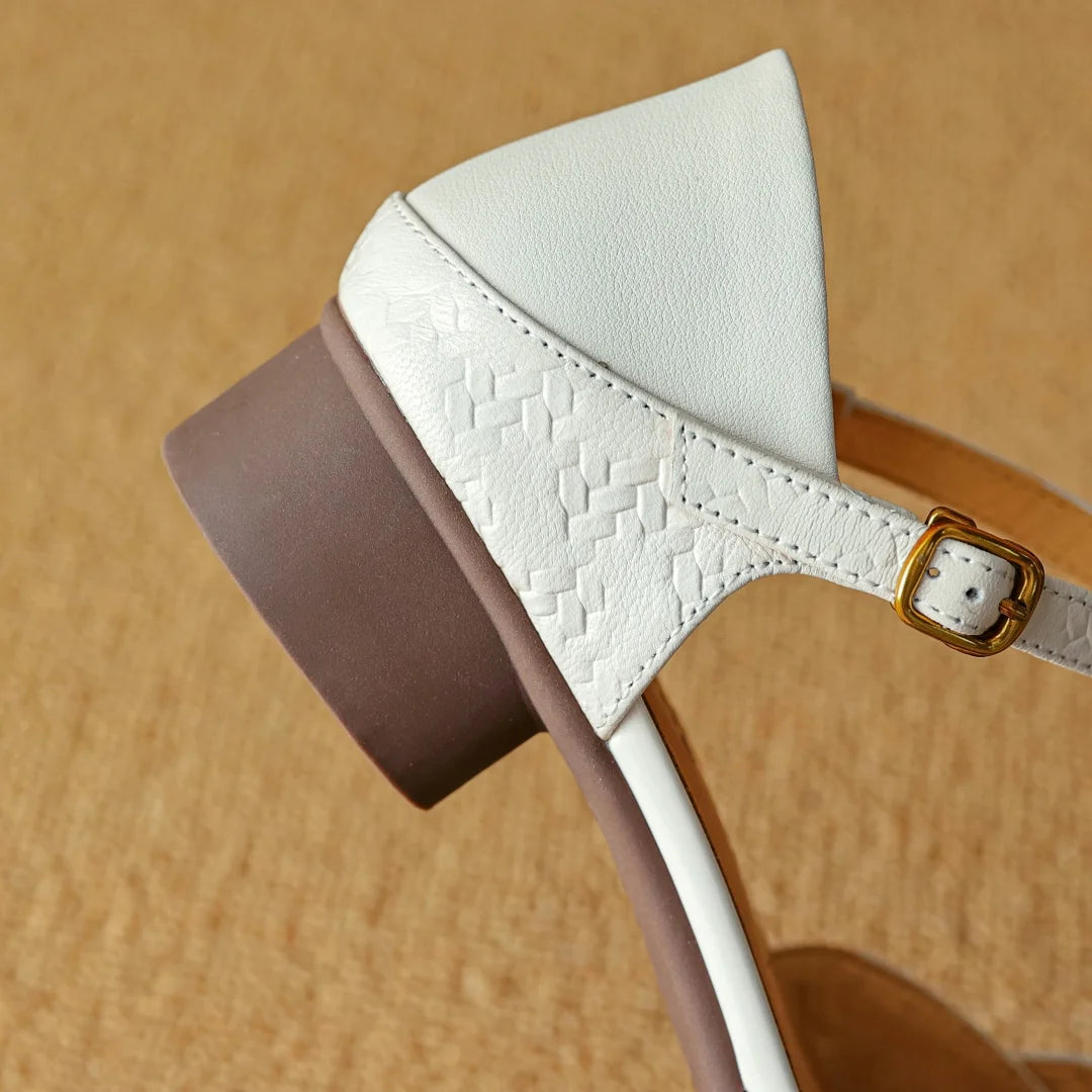 Amélis Leather Heels