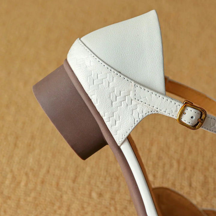 Amélis Leather Heels