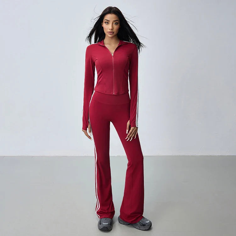 Kaia Sleeve Activewear Zip-Up Top