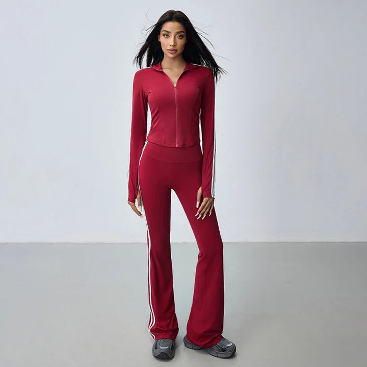 Kaia Sleeve Activewear Zip-Up Top