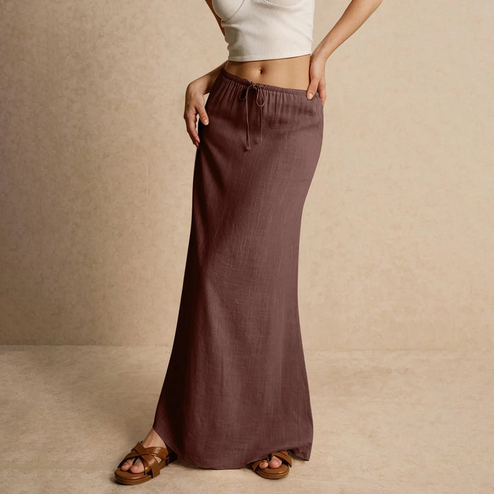 Elaris Low-Waist Maxi Skirt
