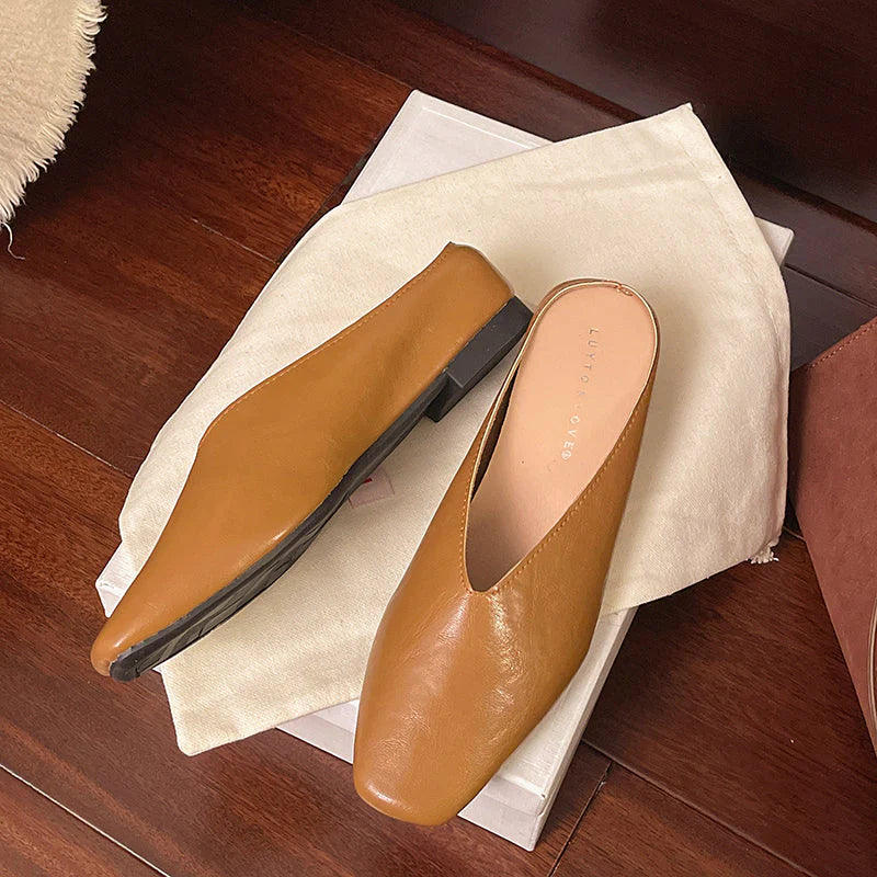 Valerina Vegan Leather Flats