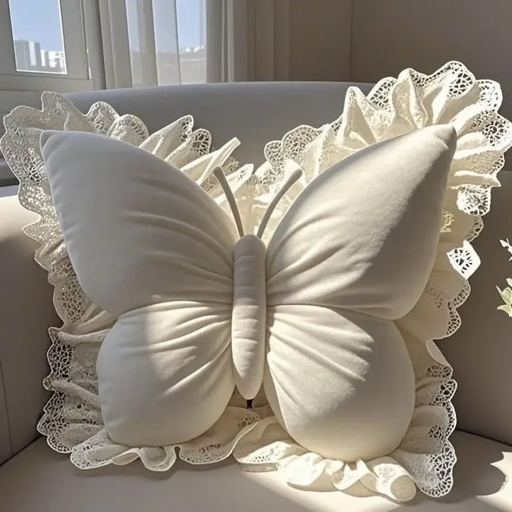 Allure Velvet Butterfly Cushion