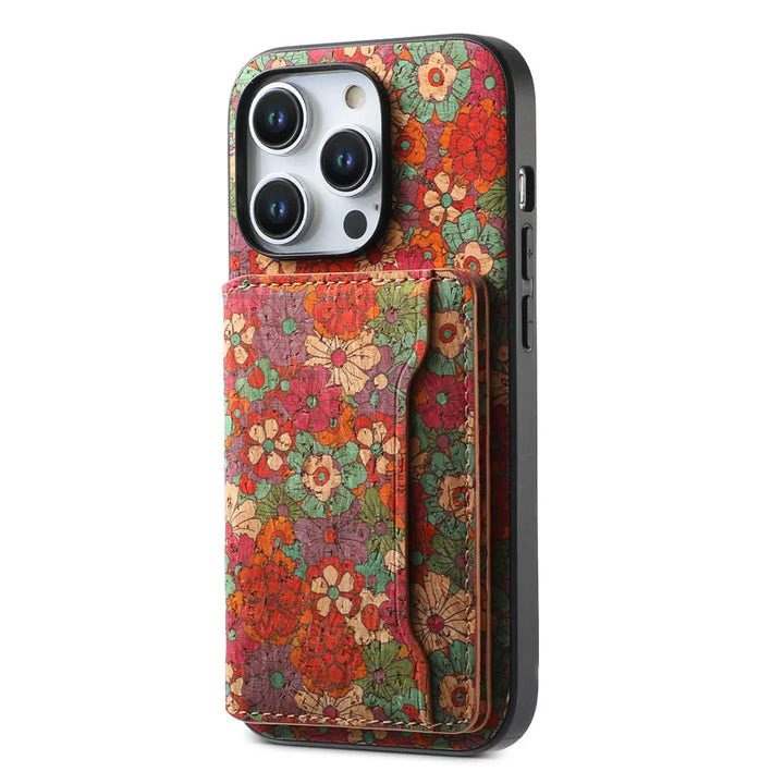 Amber Meadow Leather iPhone Case