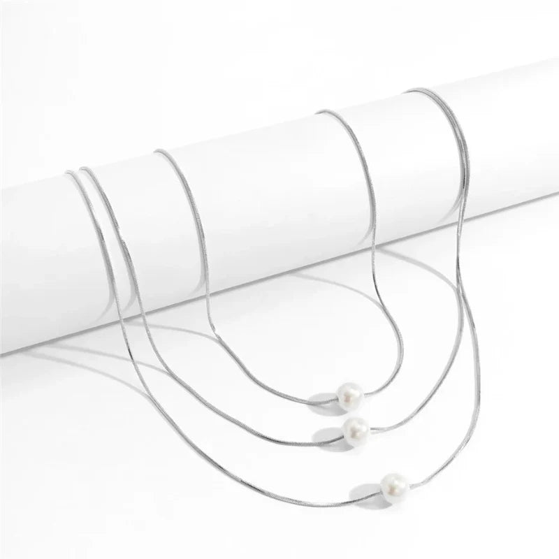 Eden Minimalist Pearl Necklace
