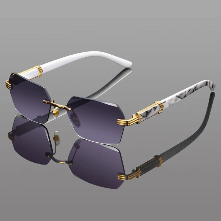Santi Voss Rimless Sunglasses