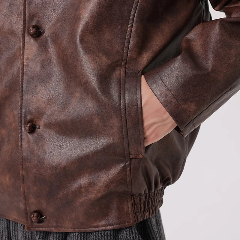 Roam Vintage Washed Leather Jacket