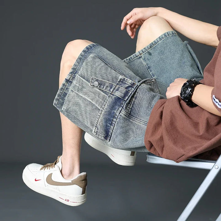 Mavrick Cargo Denim Shorts