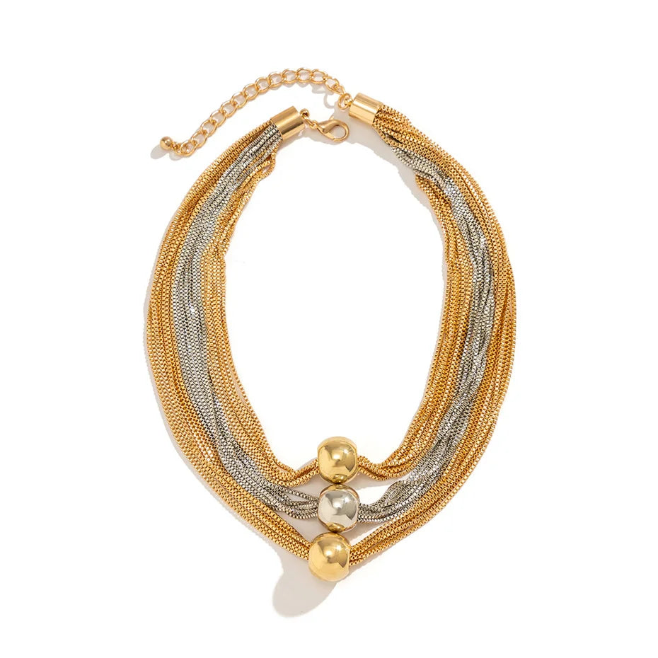 Thalora Ball Drape Necklace