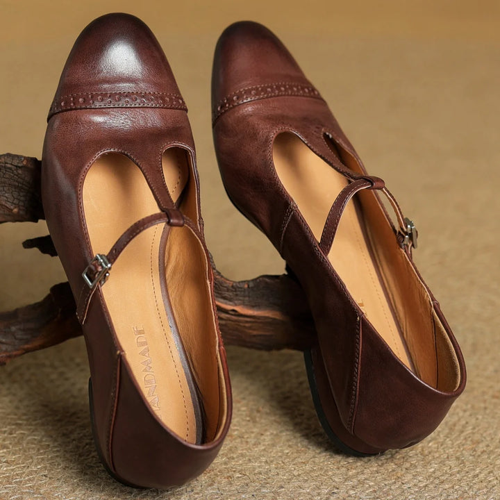 Clarisse Genuine Leather Flats
