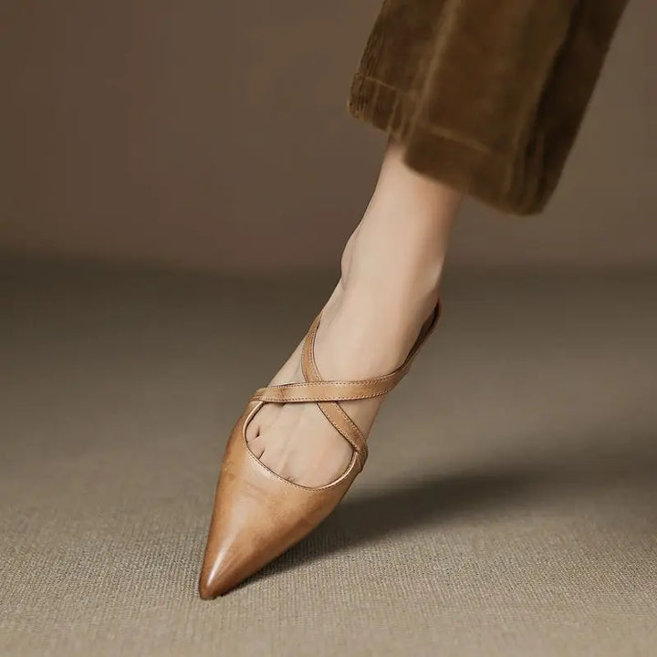 Cecilia Rose Genuine Leather Mules