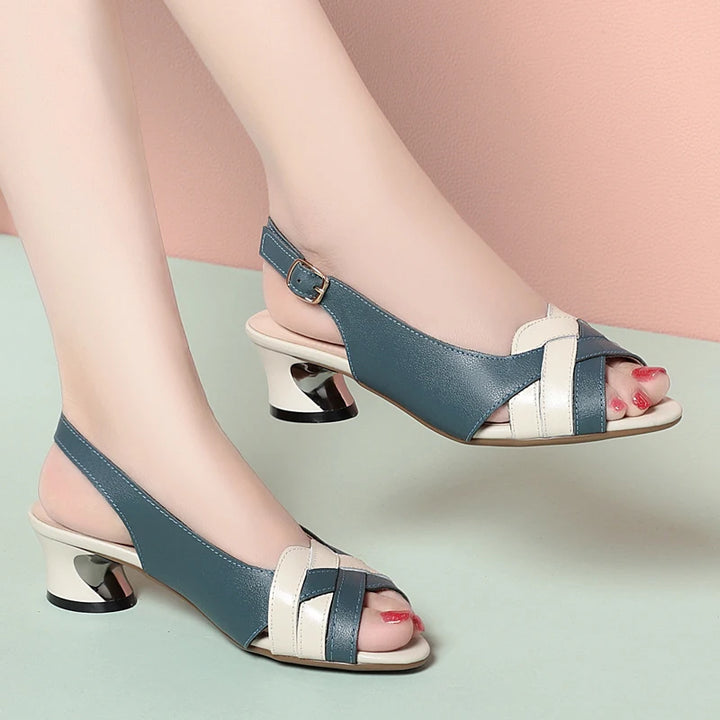 Clarencia Cross-Strap Sandals