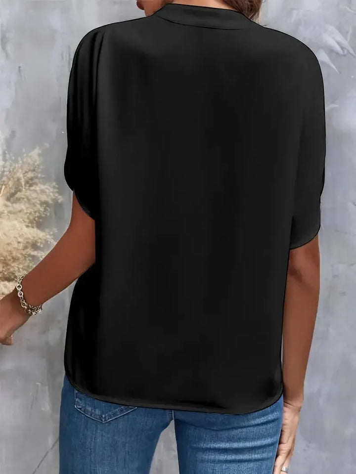 Giselle Silk Drape Blouse