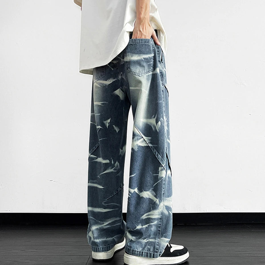 Reckon Patchwork Baggy Jeans