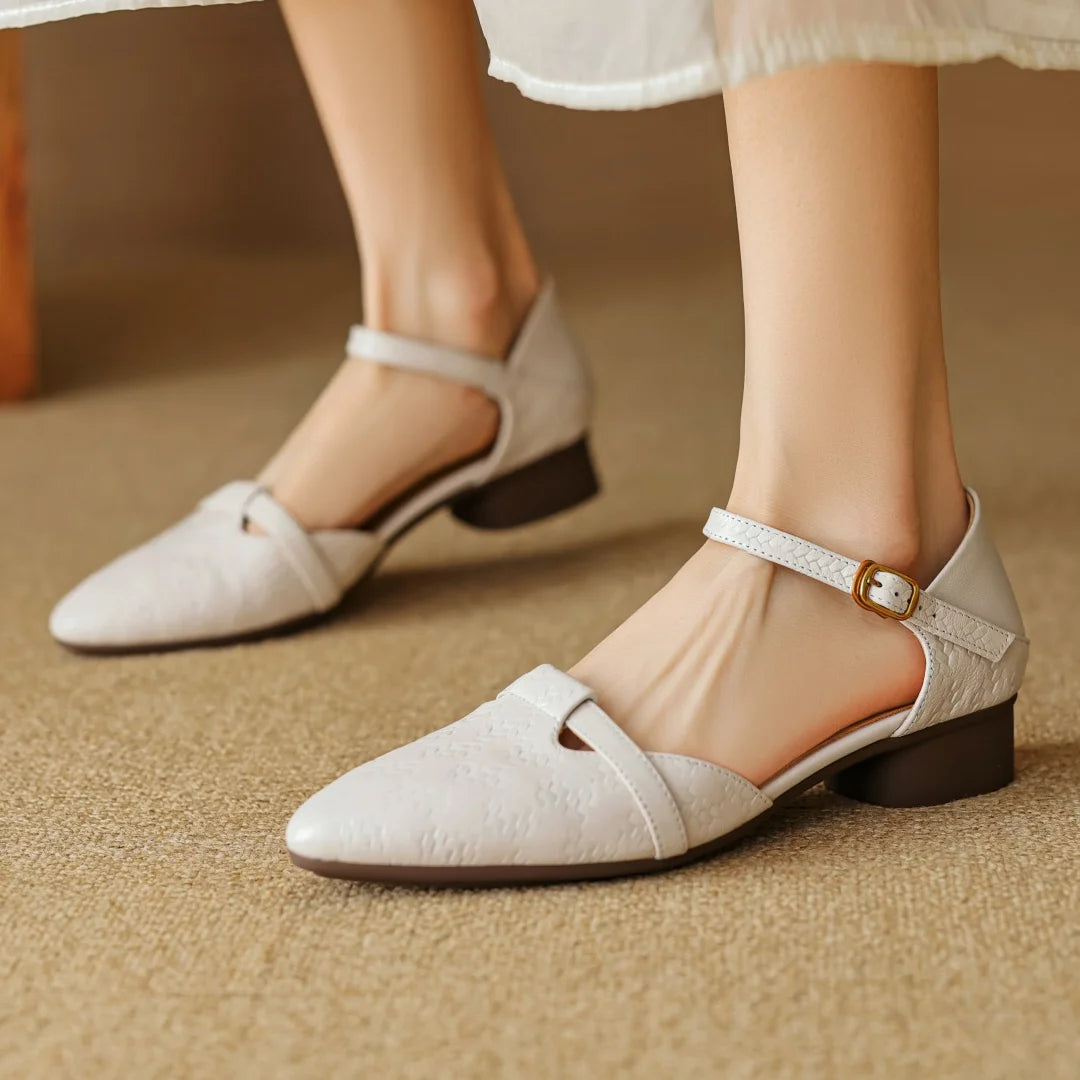 Amélis Leather Heels