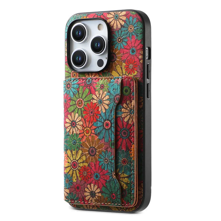 Amber Meadow Leather iPhone Case