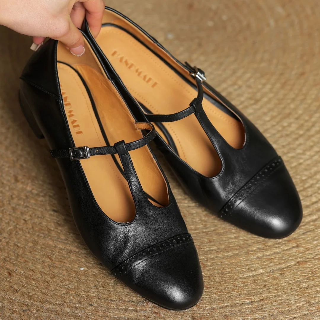Clarisse Genuine Leather Flats
