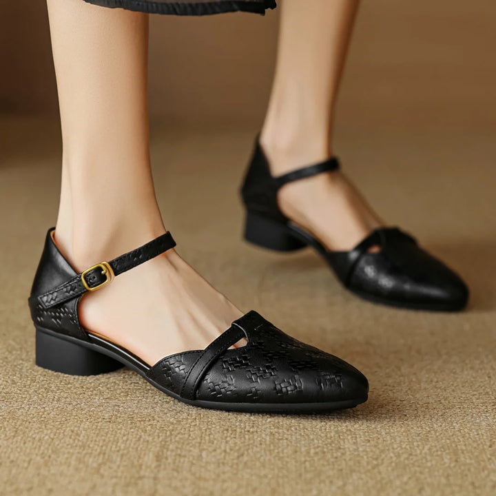 Amélis Leather Heels