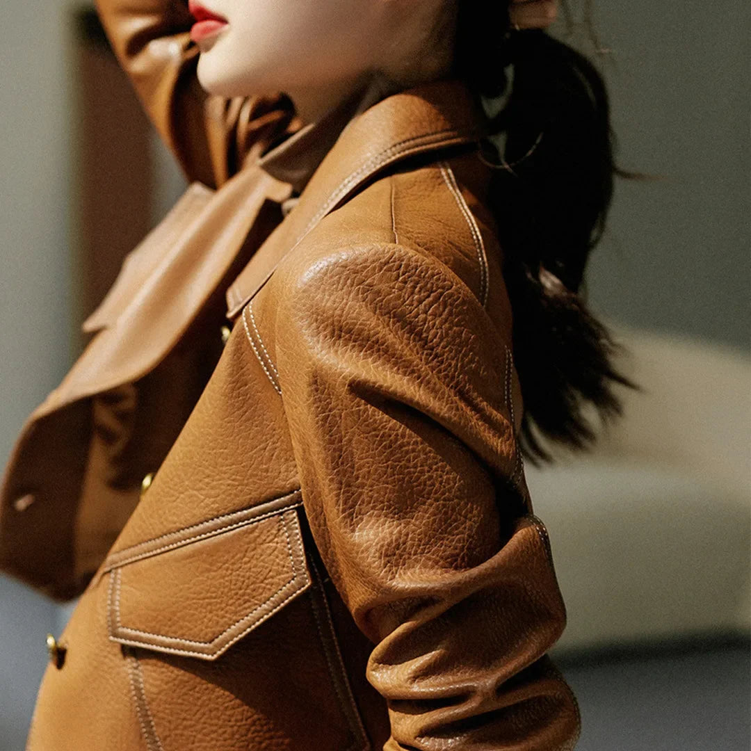Aurexa Stone Leather Jacket