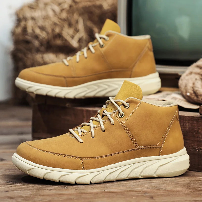 Crestline Antigrid Genuine Leather Sneakers