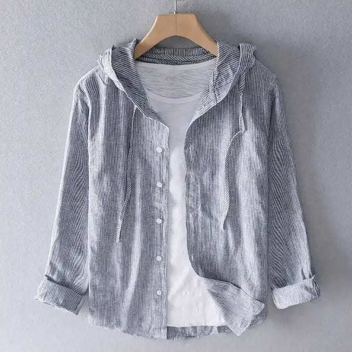 Bresco Hooded Linen Shirt