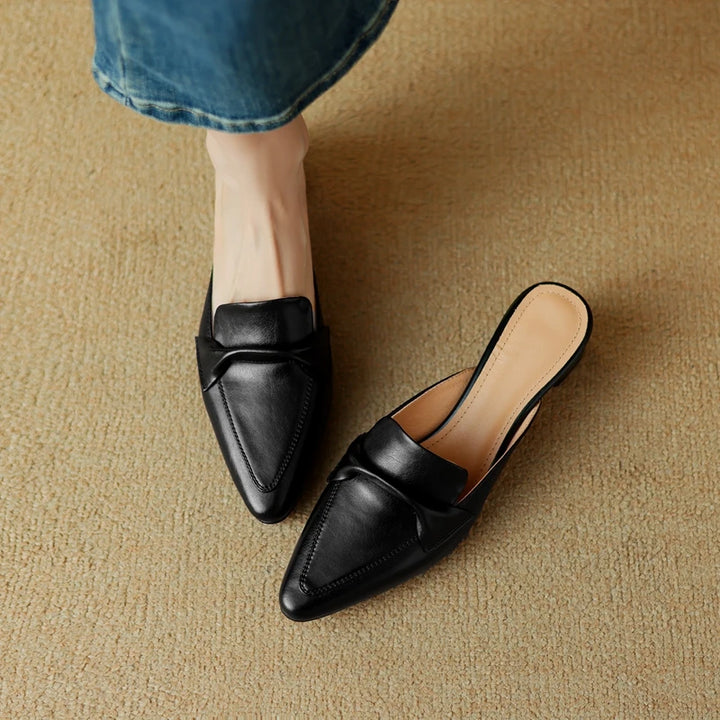 Alvéra Genuine Leather Mules