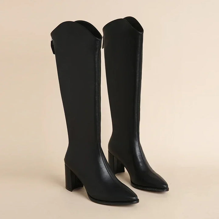Lyra Quilted Knee-High Boots