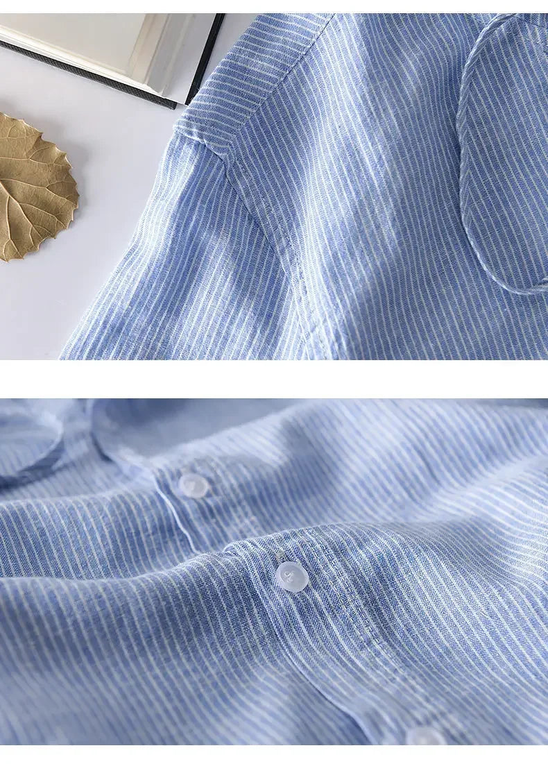 Bresco Hooded Linen Shirt