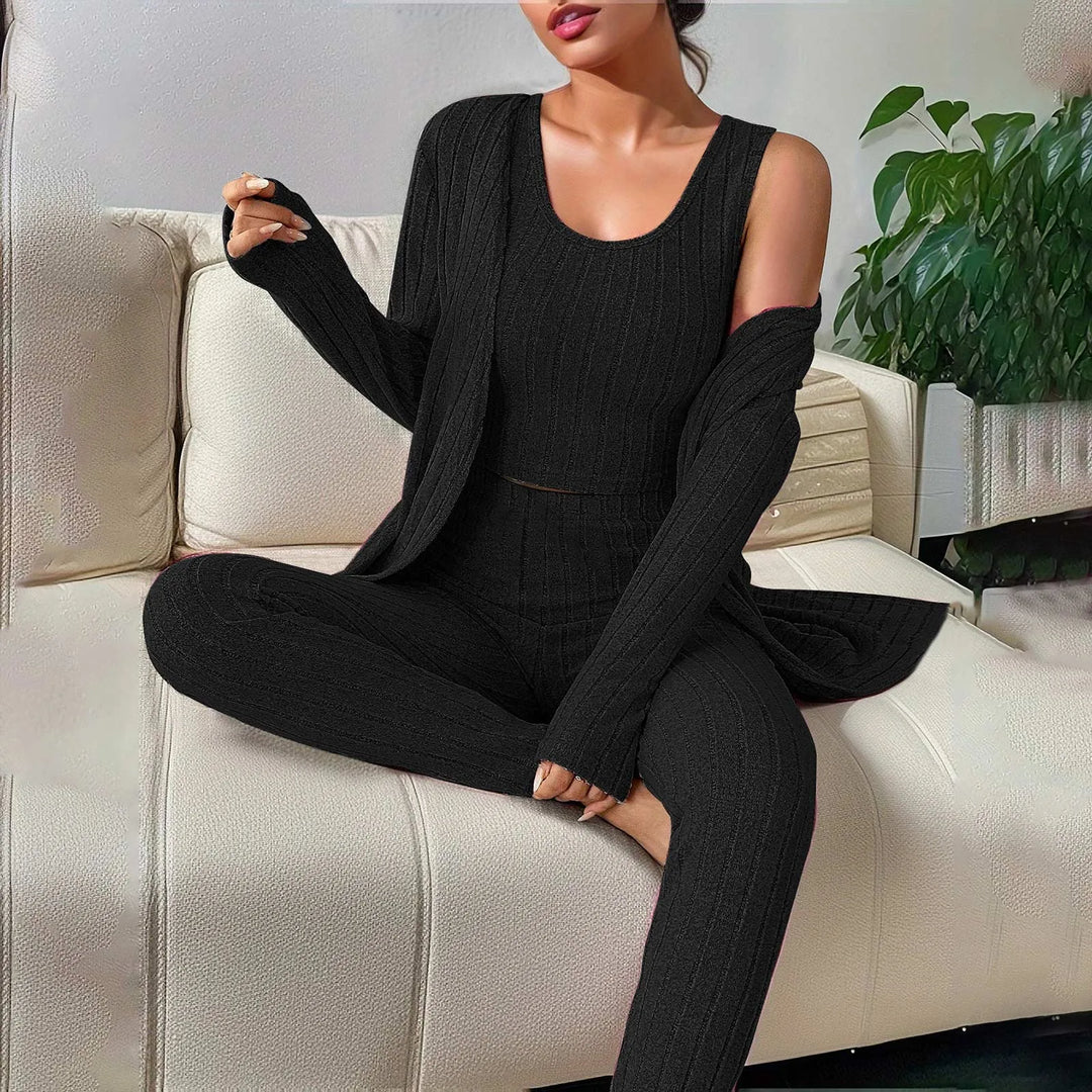 Lazaria Ribbed Knitwear Set