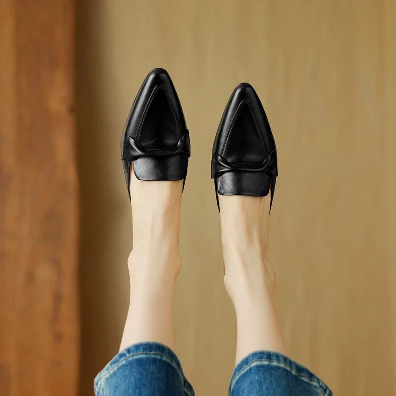 Alvéra Genuine Leather Mules